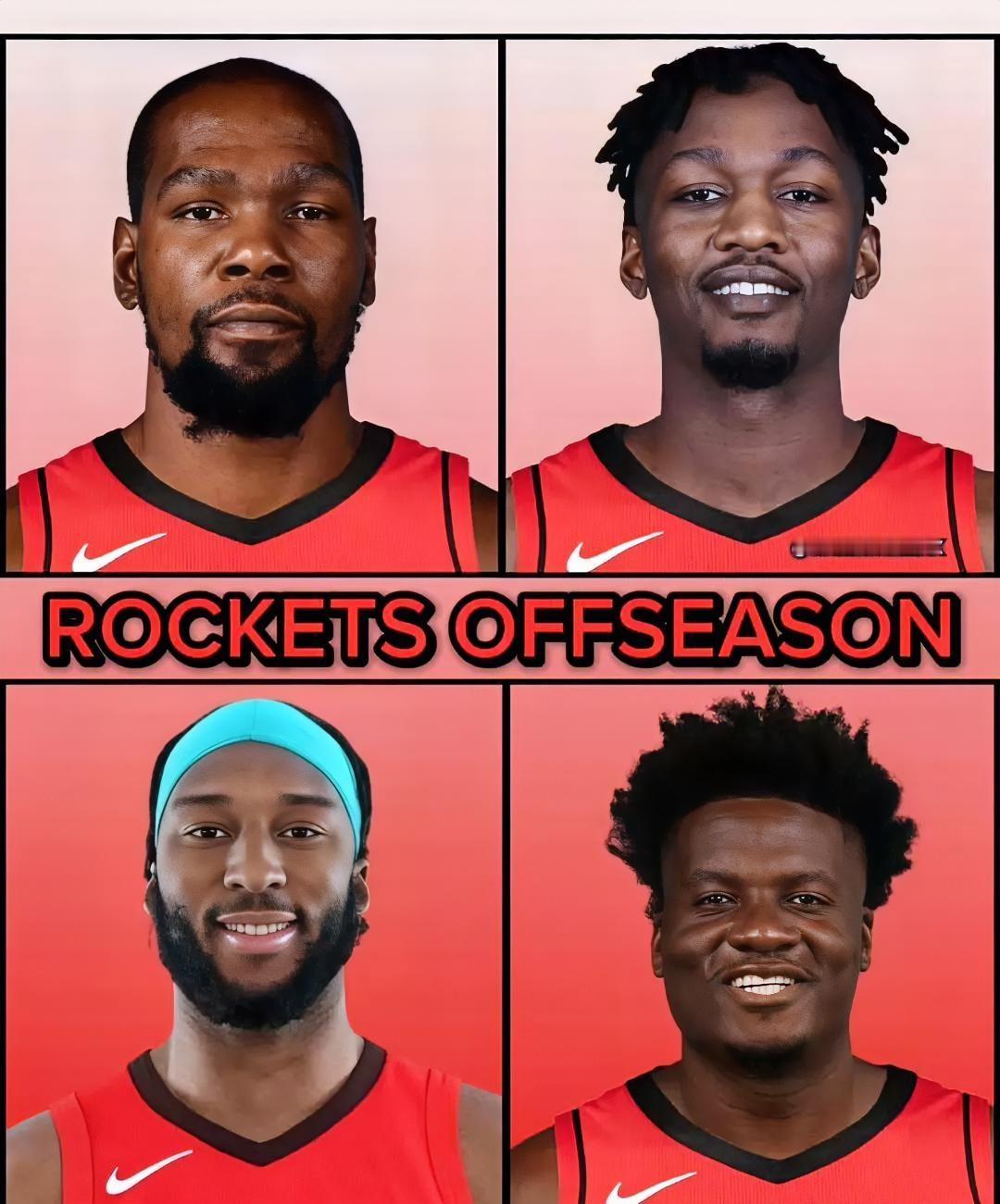 新赛季打到现在！！火箭五位新援的数据表现！！！杜兰特：打了14场比赛，场均上