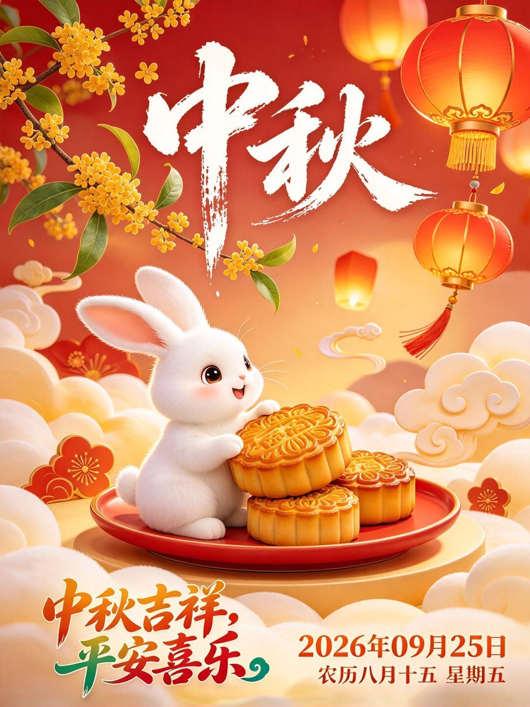 皓月当空，月饼飘香，满城桂花开得正好🎑。中秋承载着中国人对团圆的美好向往，月光