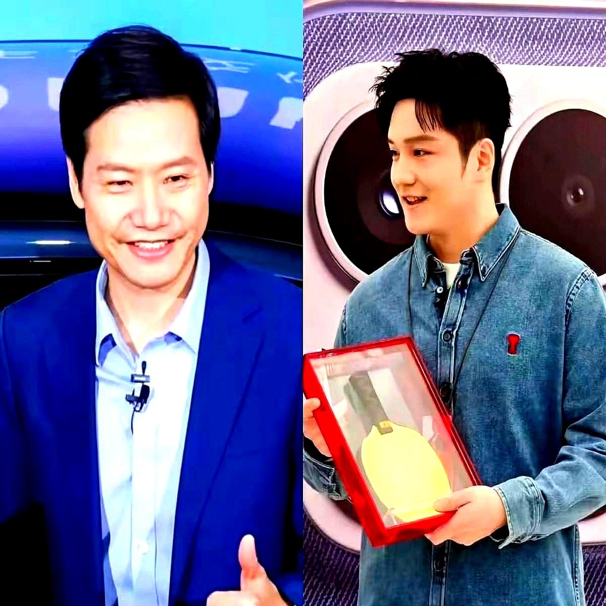 雷总给代言人樊振东送了金球拍。人家雷总直接就用一个纯金球拍表达了心意，把