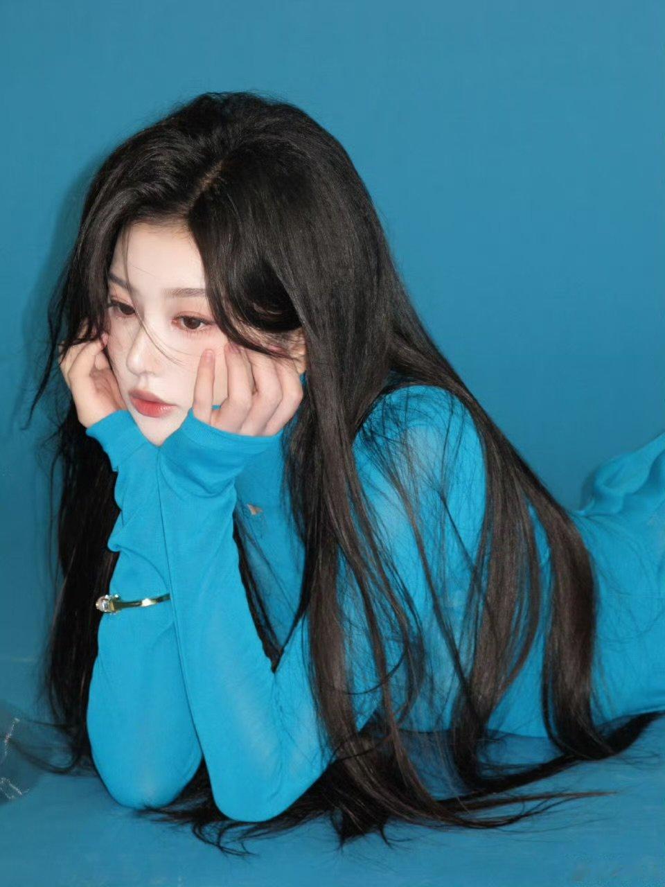 孔雪儿发缝孔雪儿没戴假头套接雪儿同款头发孔雪儿