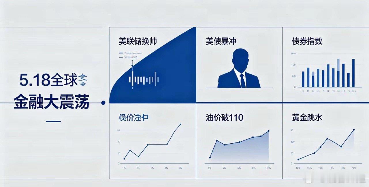 5.18全球金融大震荡｜美联储换帅+美债暴冲+油价破110+黄金跳水一、核心行情
