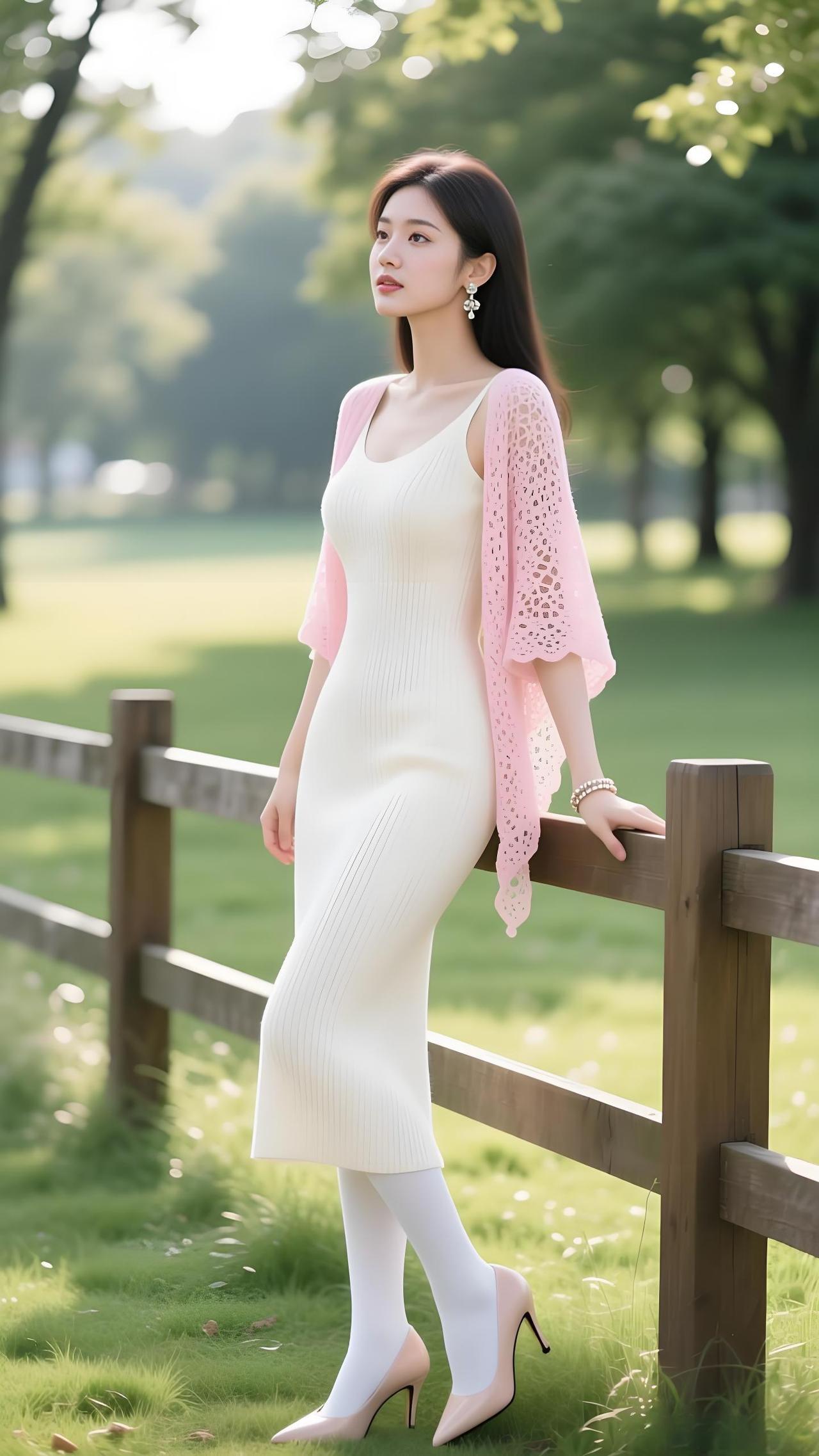 哇，这小姐姐也太美了吧，简直就是仙女本仙，站在那儿就是一道靓丽的风景线，让人忍不