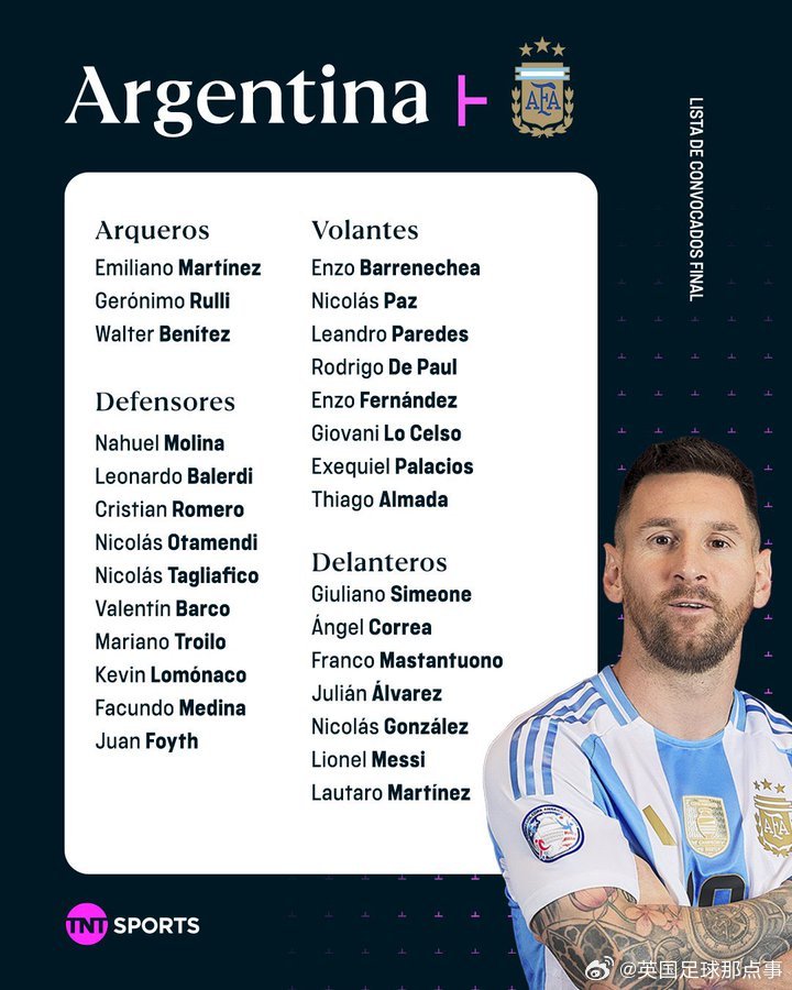 🇦🇷阿根廷公布6月世预赛名单↓门将：马丁内斯（维拉）、鲁利（马赛）、贝尼特