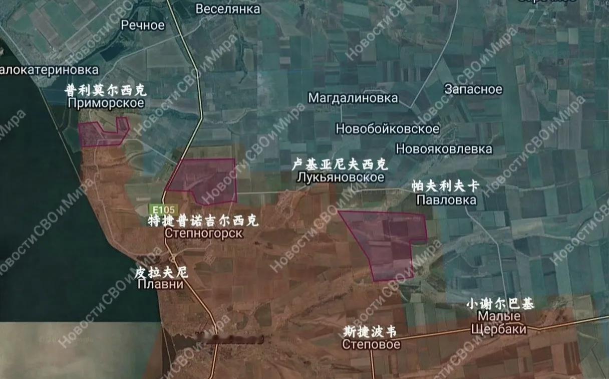 俄军第聂伯集群在扎波罗热州继续推进，看这攻击方向，一方面向北朝扎波罗热市推进，另