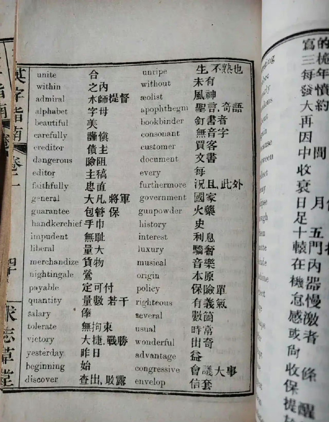 清朝的英语书真让人大开眼界。​​​