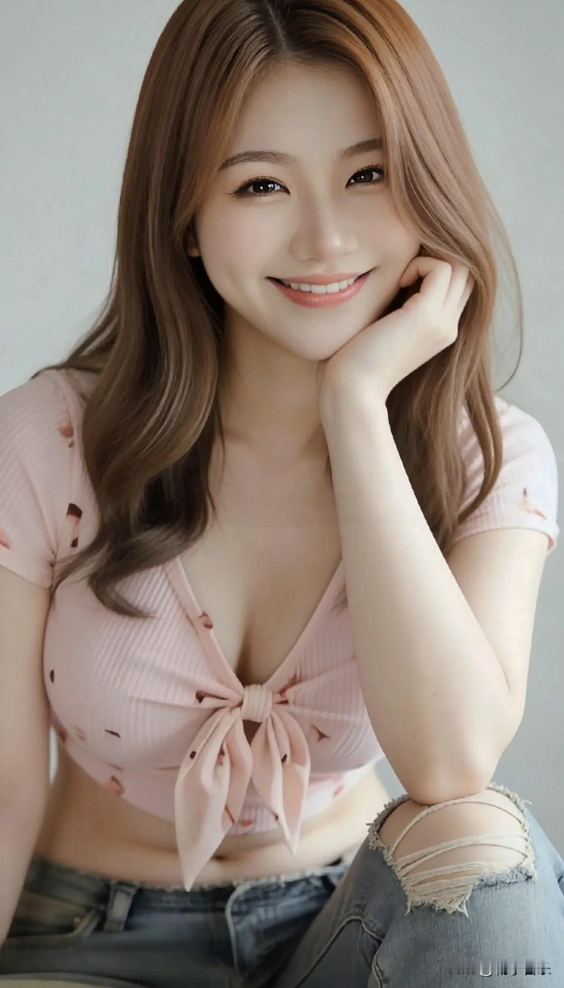 甜美少女风，粉色系穿搭，微笑动人，元气满满！🌸💖少女风写真照萌系少女写真