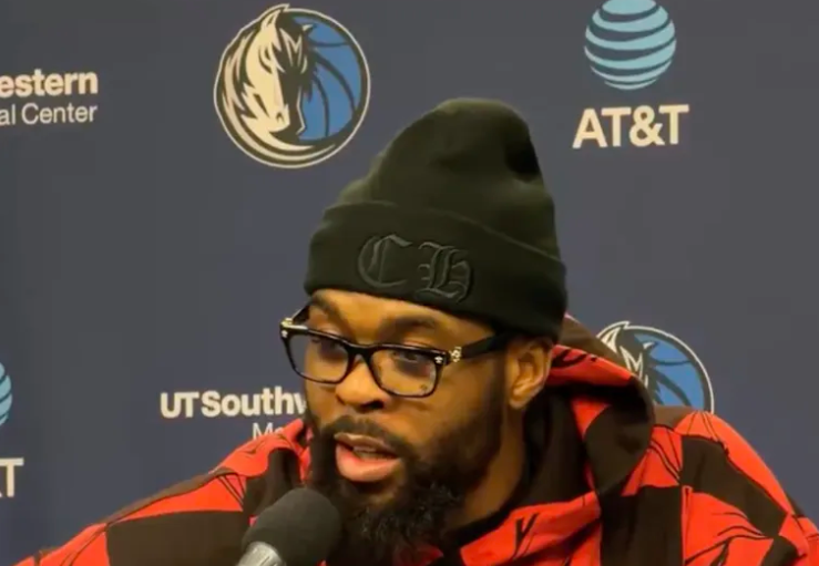 NBA常规赛，独行侠战胜勇士。独行侠球员纳吉-马绍尔接受了记者采访，谈到了自己