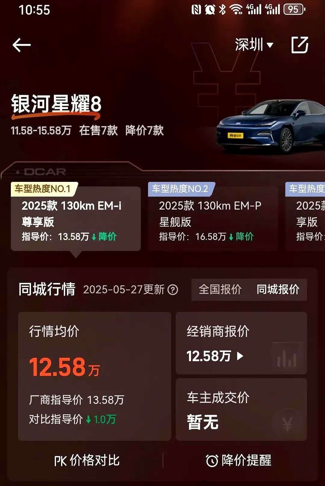 长城完全搞错对象了你瞅吉利银河星愿这定价直接杀到6万内了知道不？跟海豚差