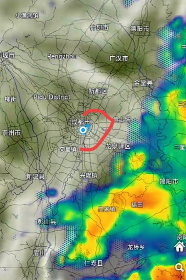 成都的雨跑了？！