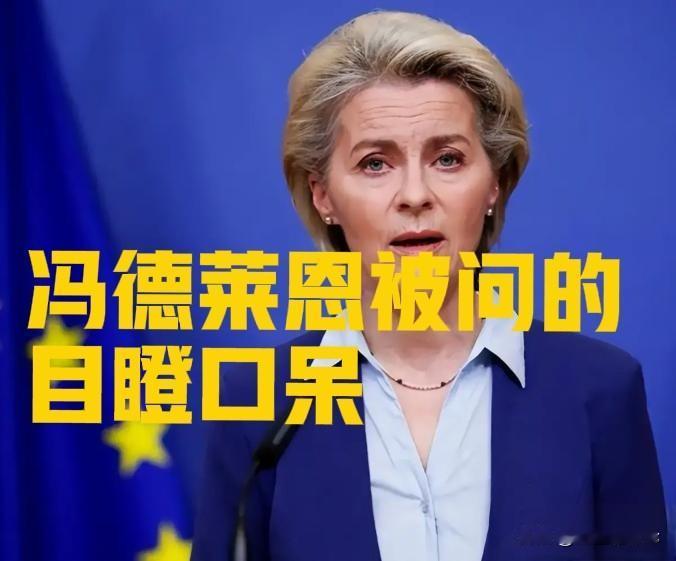冯德莱恩为什么会被问得装聋作哑、低头沉默？在12月初欧盟的一次内部会议上，冯