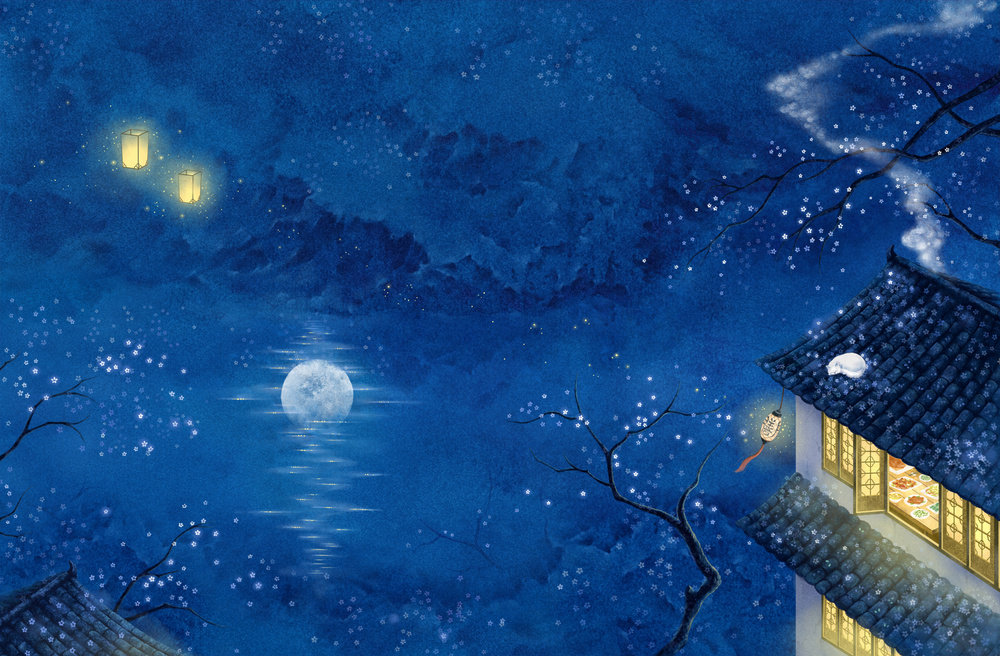 桃李春风一杯酒，江湖夜雨十年灯。丨黄庭坚