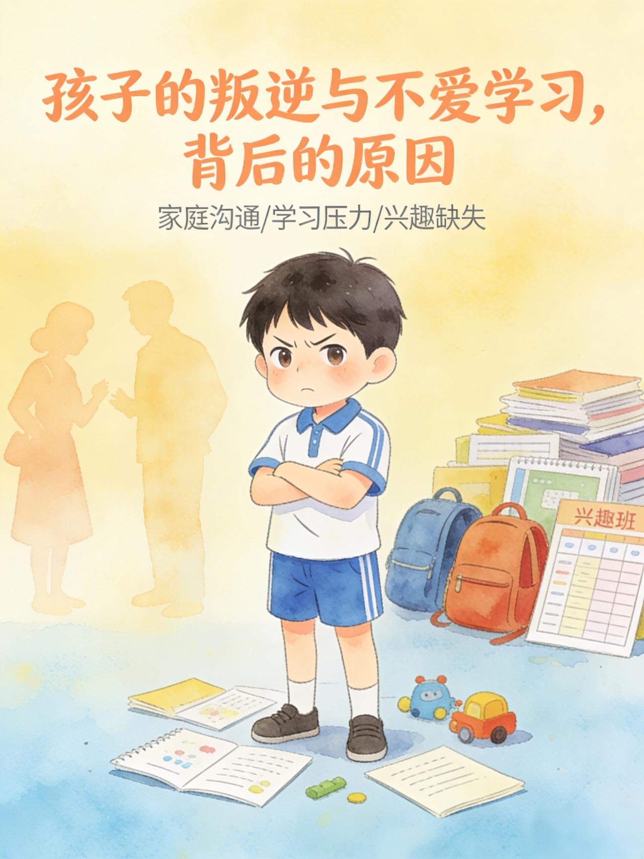 孩子不听话、叛逆、不爱学习，其实都有原因很多家长一看到孩子顶嘴、拖延、不爱