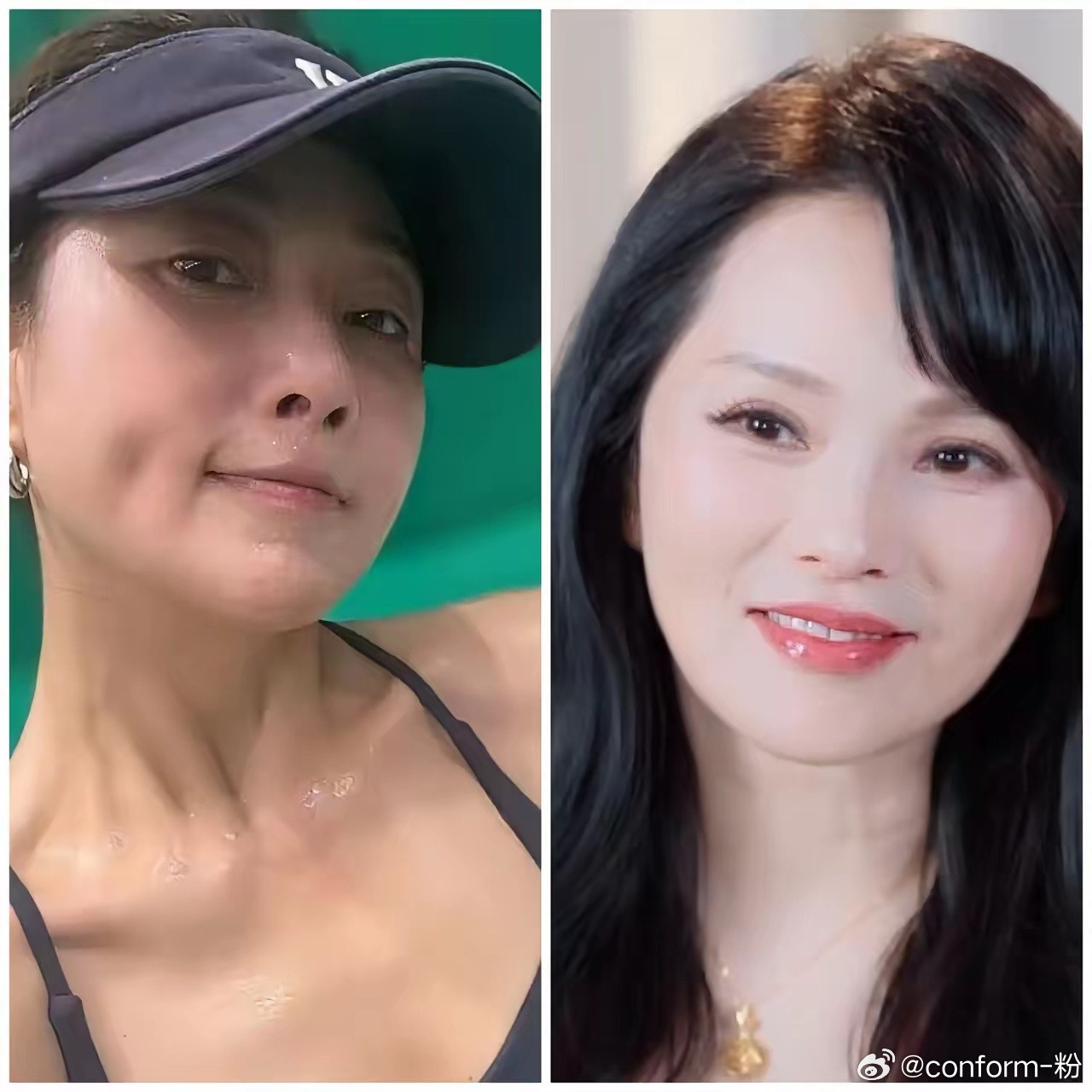 被两位女明星的状态刷屏了，殷桃46岁，伊能静58岁一个，直逼20岁青春女性的力量