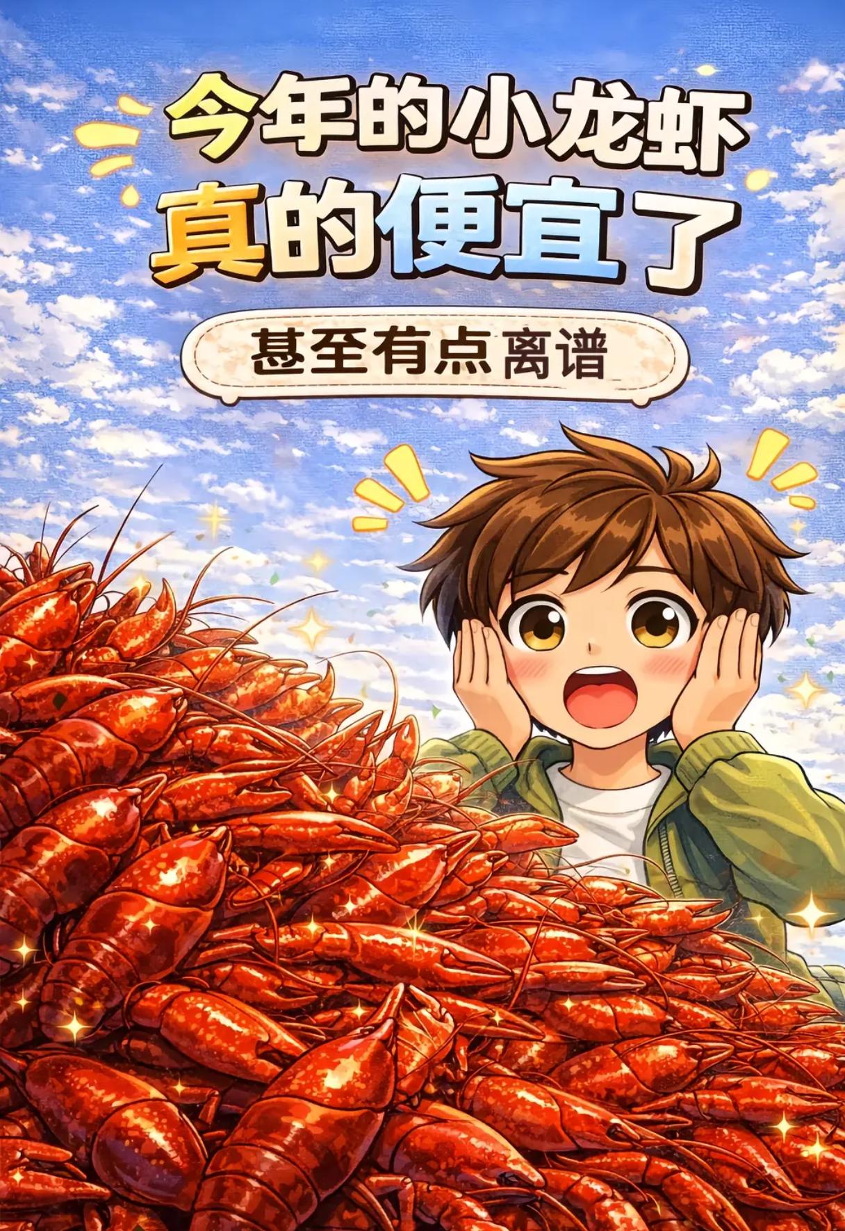 小龙虾批发跌破10块，餐厅一份还是卖168！你的小龙虾自由被谁吃掉了？小