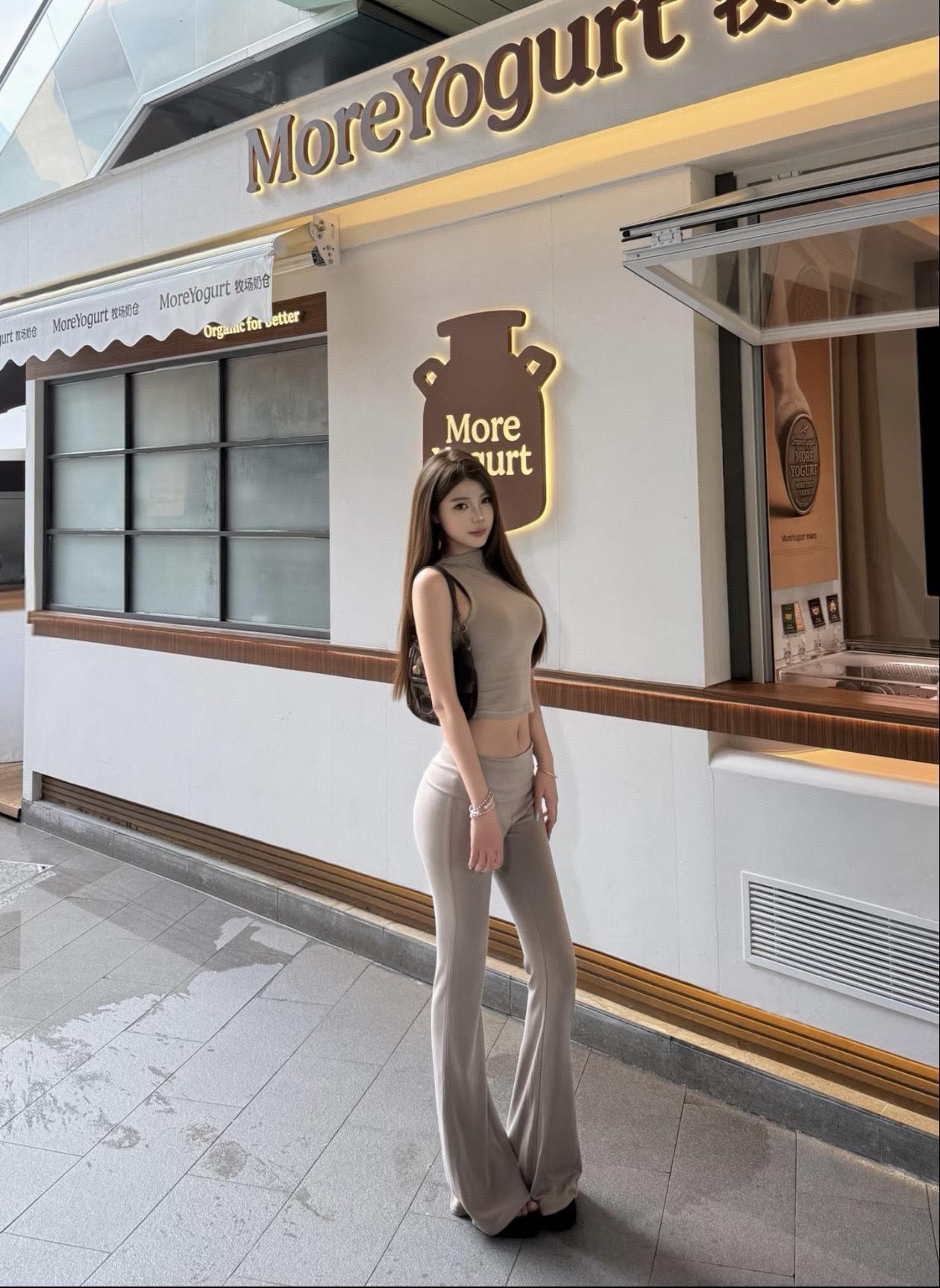 咖色松弛感
