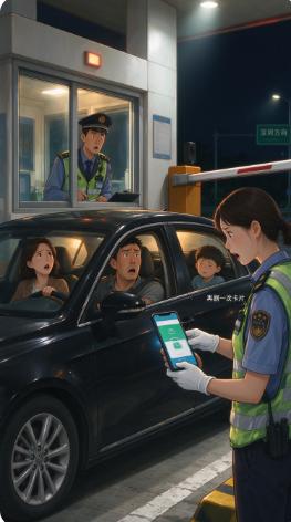 高速返程晚了2秒，要补交2690元过路费，后座儿子突然说了一句话立刻通行！