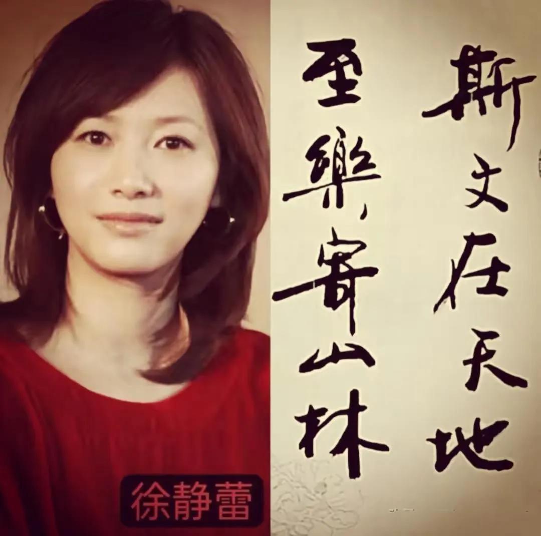 徐静蕾是演员中把书法写的最好的人，没有之一，超过当今很多一流书法家。徐静蕾是真正