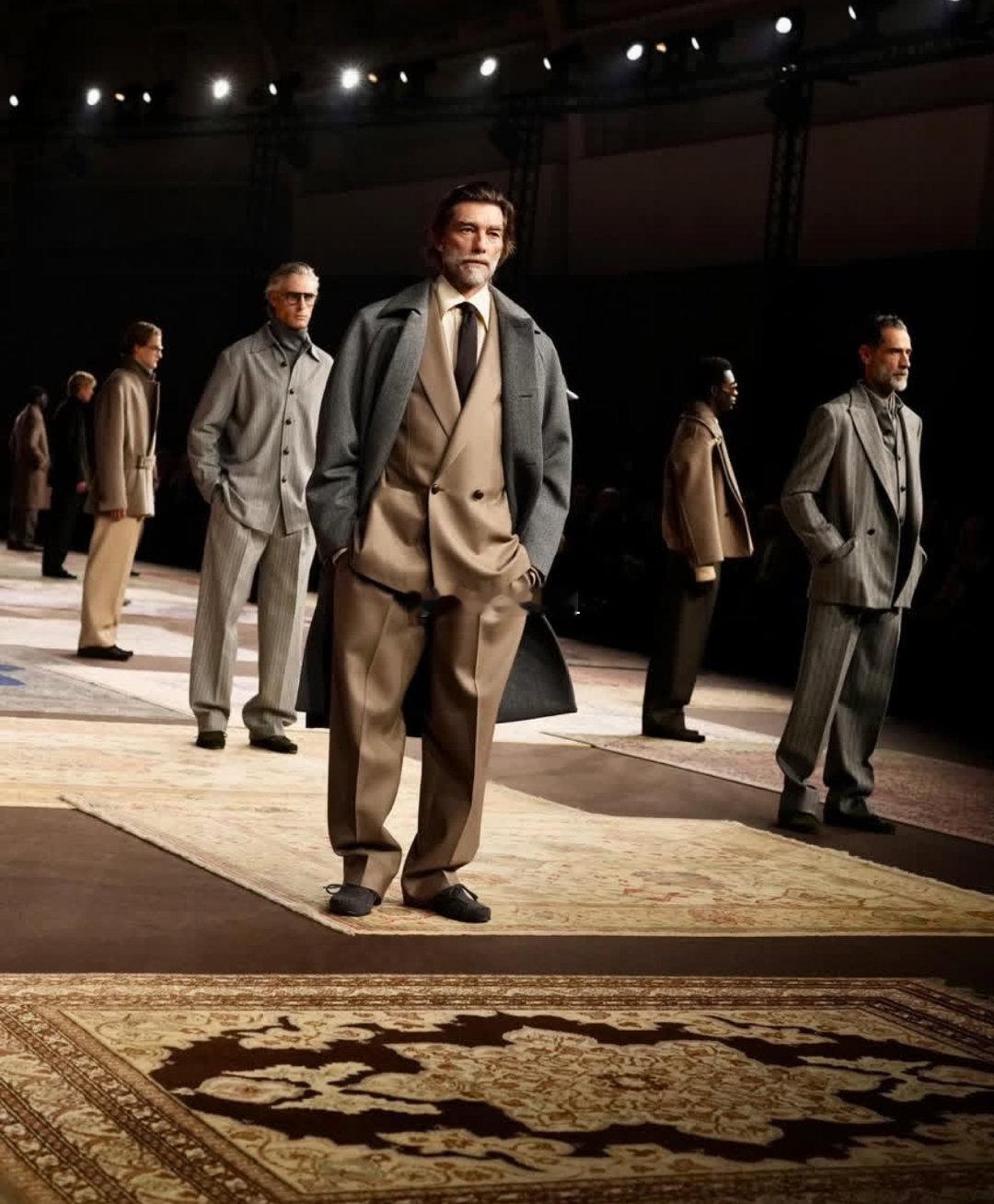 米兰百年冰宫穹顶之下，Zegna杰尼亚开启2026秋冬大秀，家族传承的针织珍品、