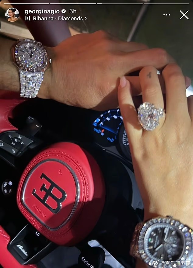 乔治娜社媒晒千万英镑豪车和数百万英镑珠宝，与C罗十指紧扣3月23日讯《每日邮报
