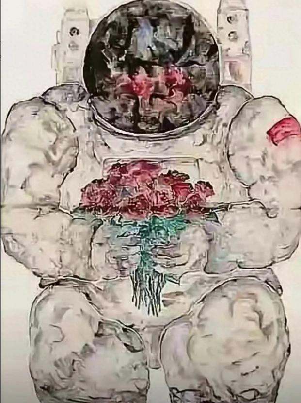 画航天员像发面馒头，画红军战士像阴间使者。被骂上热搜后，清华美院那边的回应居