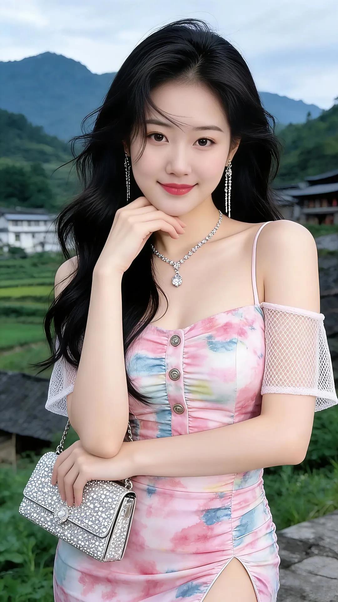 山外青山楼外楼，美人如画意悠悠。养眼美女气质清纯可爱甜美小姐姐