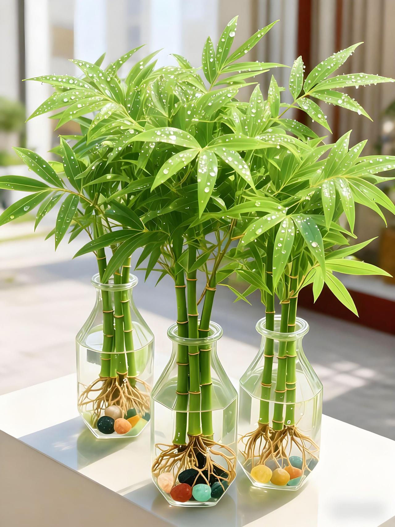 想要绿植点缀生活，又怕养不活？试试水培竹柏吧！丫无需复杂照料，清水就能养活，懒