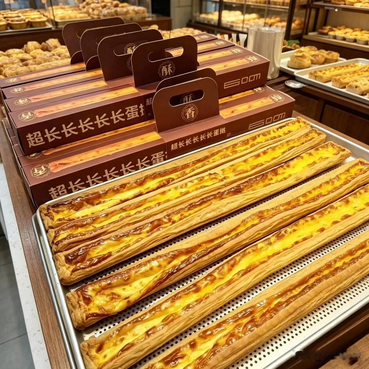 超长长长长长蛋挞，最近火的不要不要的。有没有蛋挞控，来点评一下哈，口感到底咋样？