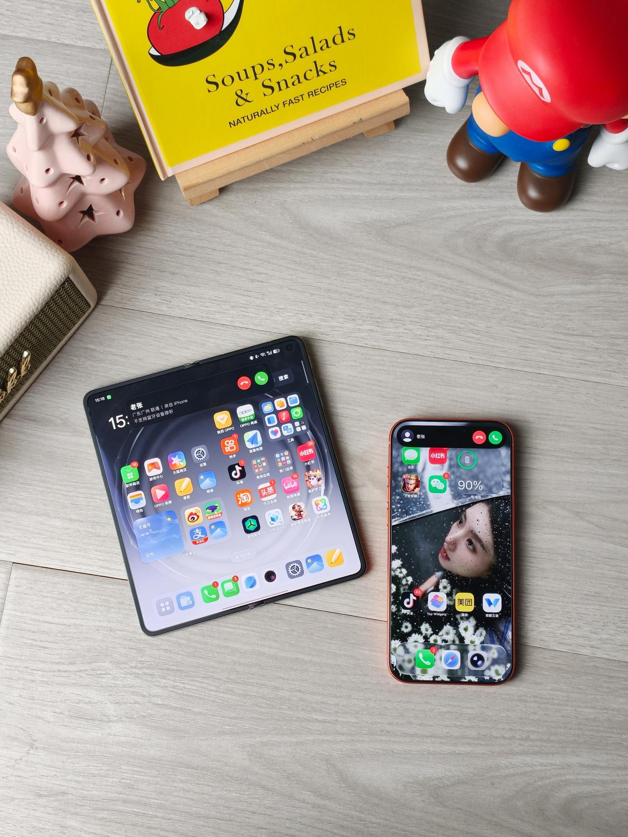 iPhone+FindN6📱苹果安卓双持用着太舒服了作为多年苹果党，终于