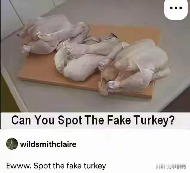 请医学专家出来解释一下，这张图的可信度有多少。两边就算是火鸡，应该也不会太大