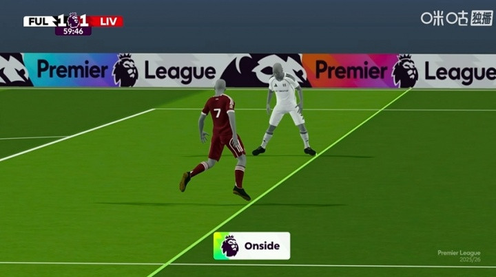 维尔茨进球为何有效? BBC: 英超系统有5cm容错, 划线重合即不越位