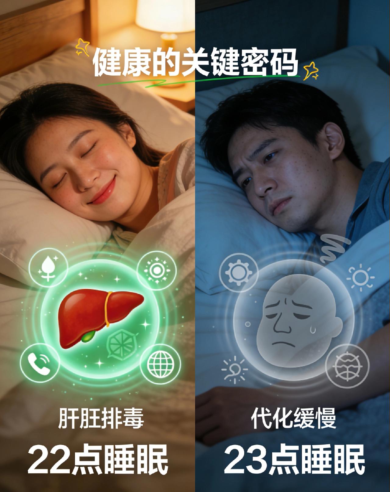 22点和23点睡觉差距有多大别觉得就差1小时！22点睡和23点睡，看似只是