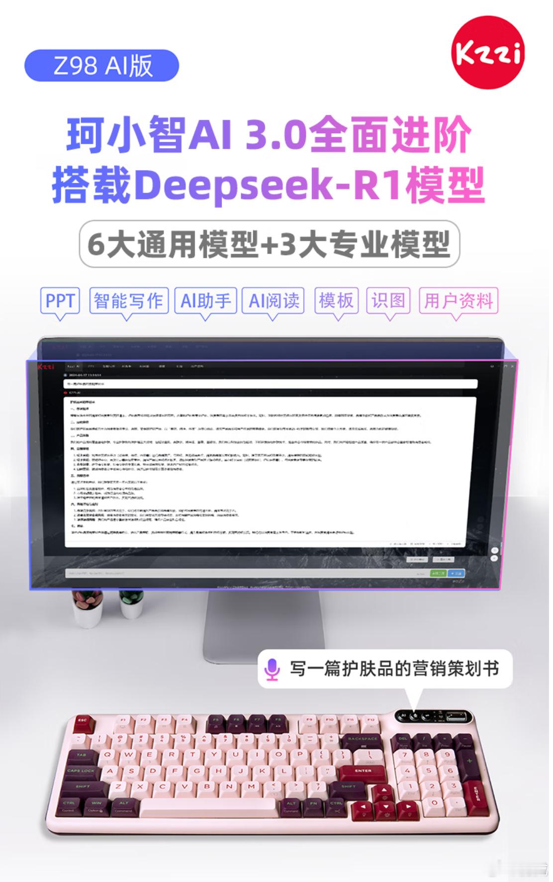 键盘要DeepSeek-R1做什么？