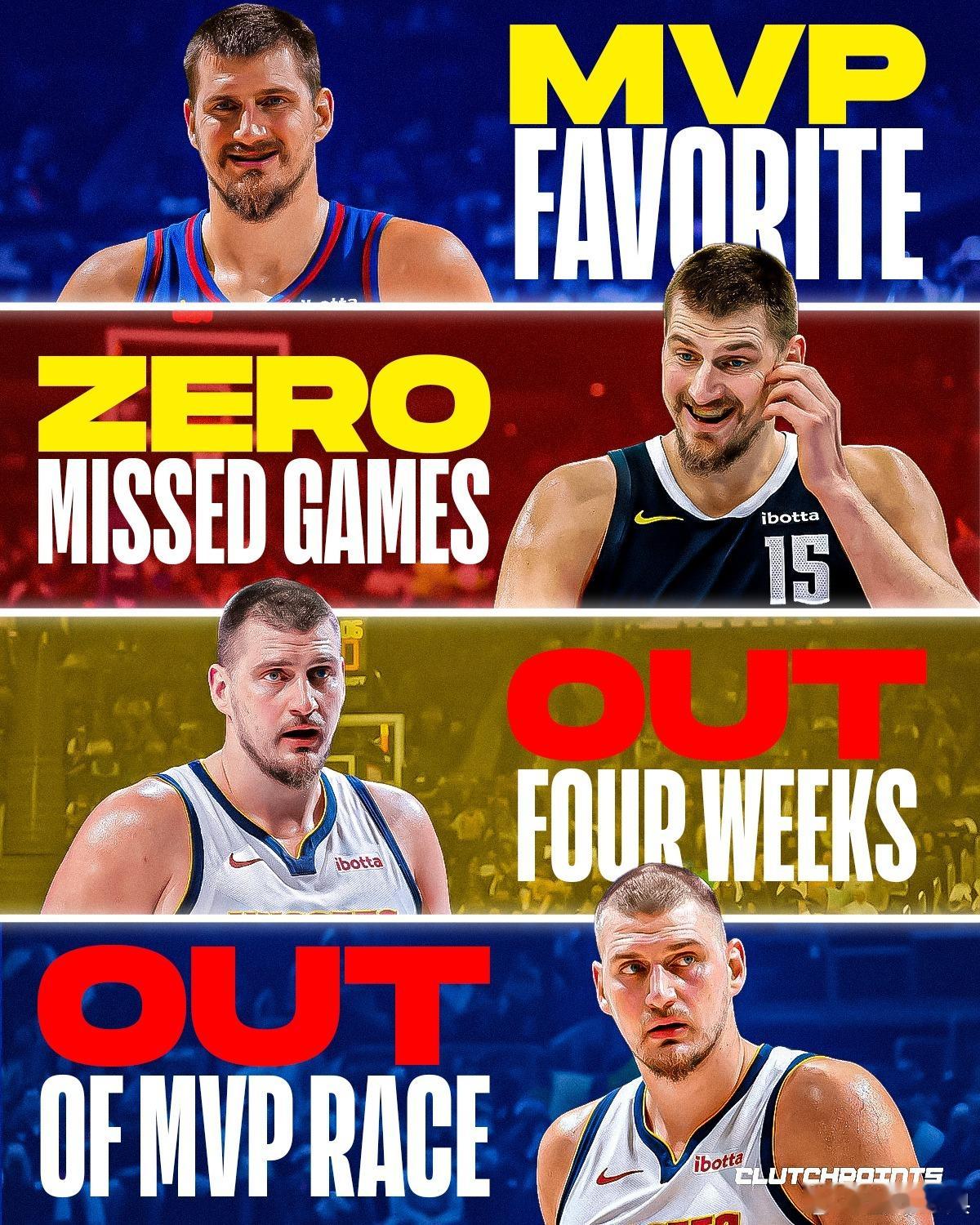 约基奇正迎来又一个历史级赛季：🔸得分榜第2🔸篮板榜第1🔸助攻榜第1?