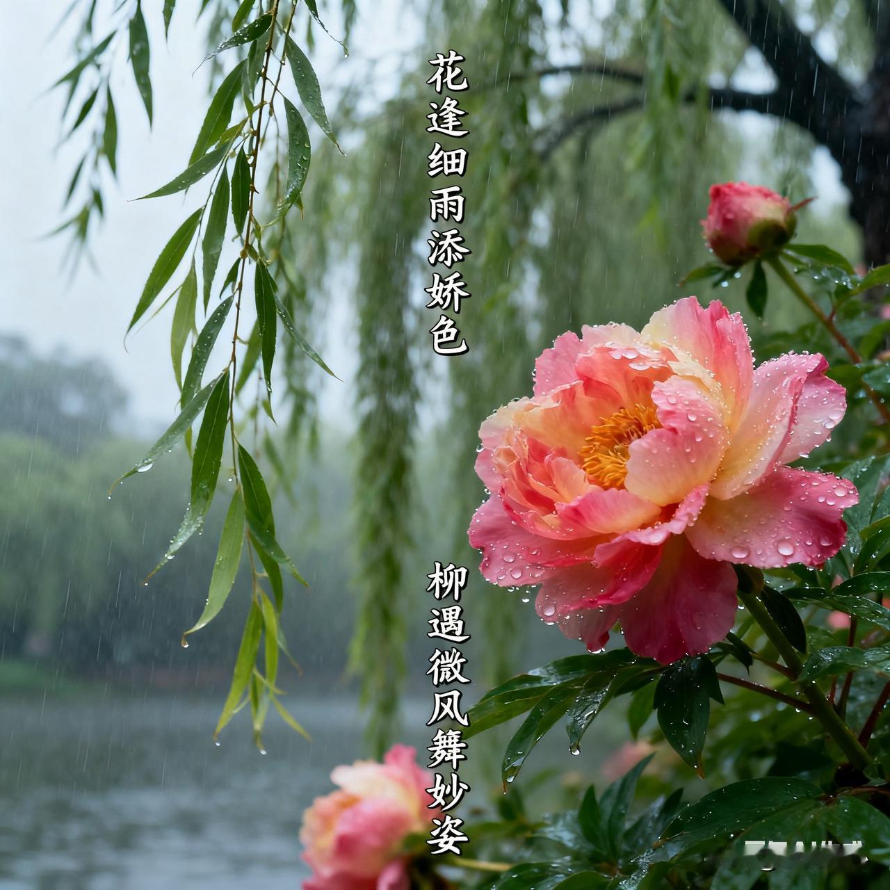 你能对出“花逢细雨添娇色”下联吗柳遇微风舞妙姿。