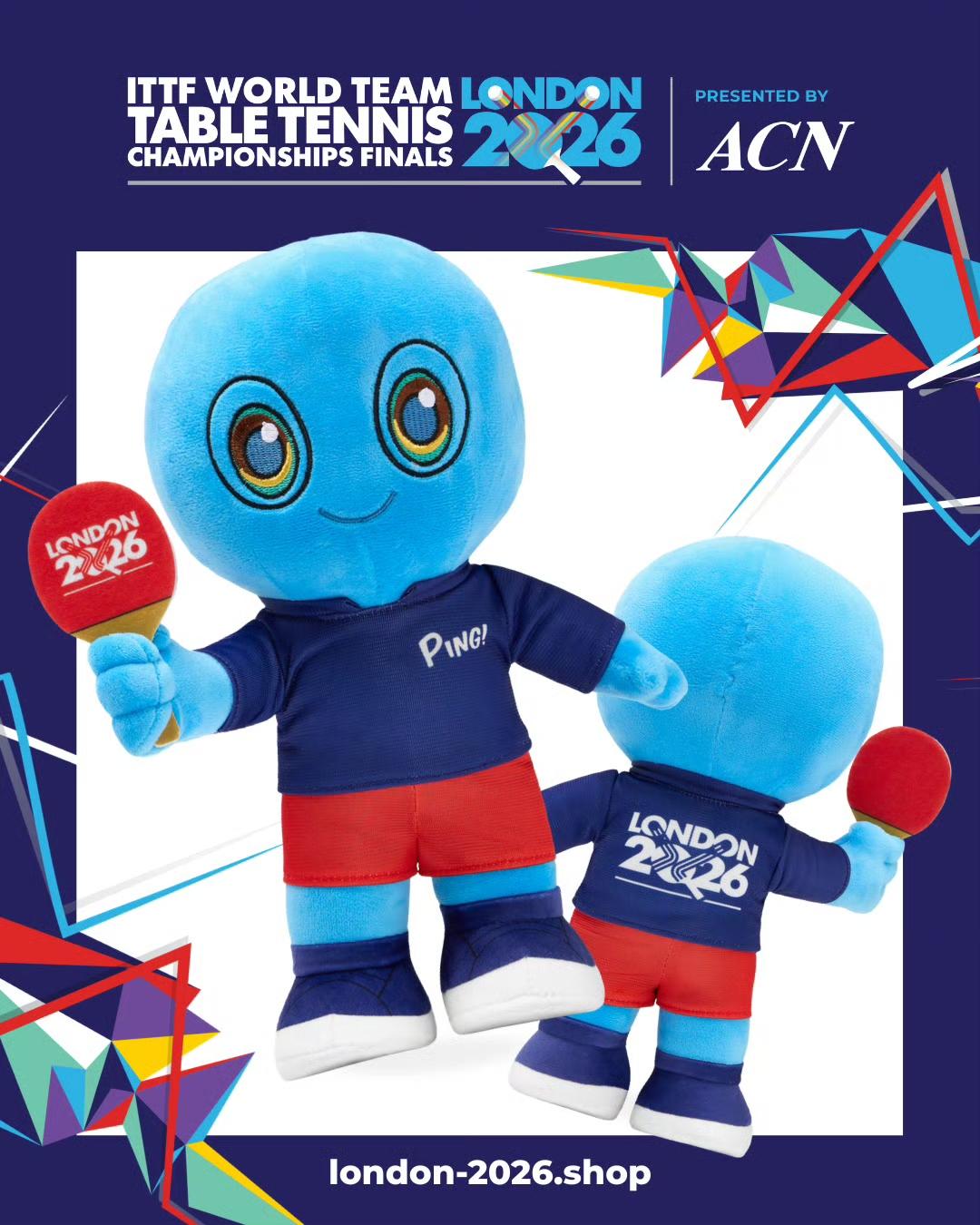 我的天呐，这是用脚设计出来的吧[吐舌头眯眼睛笑][捂脸哭]，2026伦敦世乒团体锦标赛吉祥