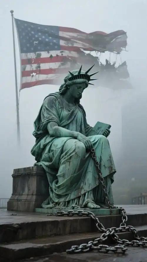 美国现在更像是霸权崩塌前的狂欢，其面临的危机各个都不容小觑。1.国际形象危机