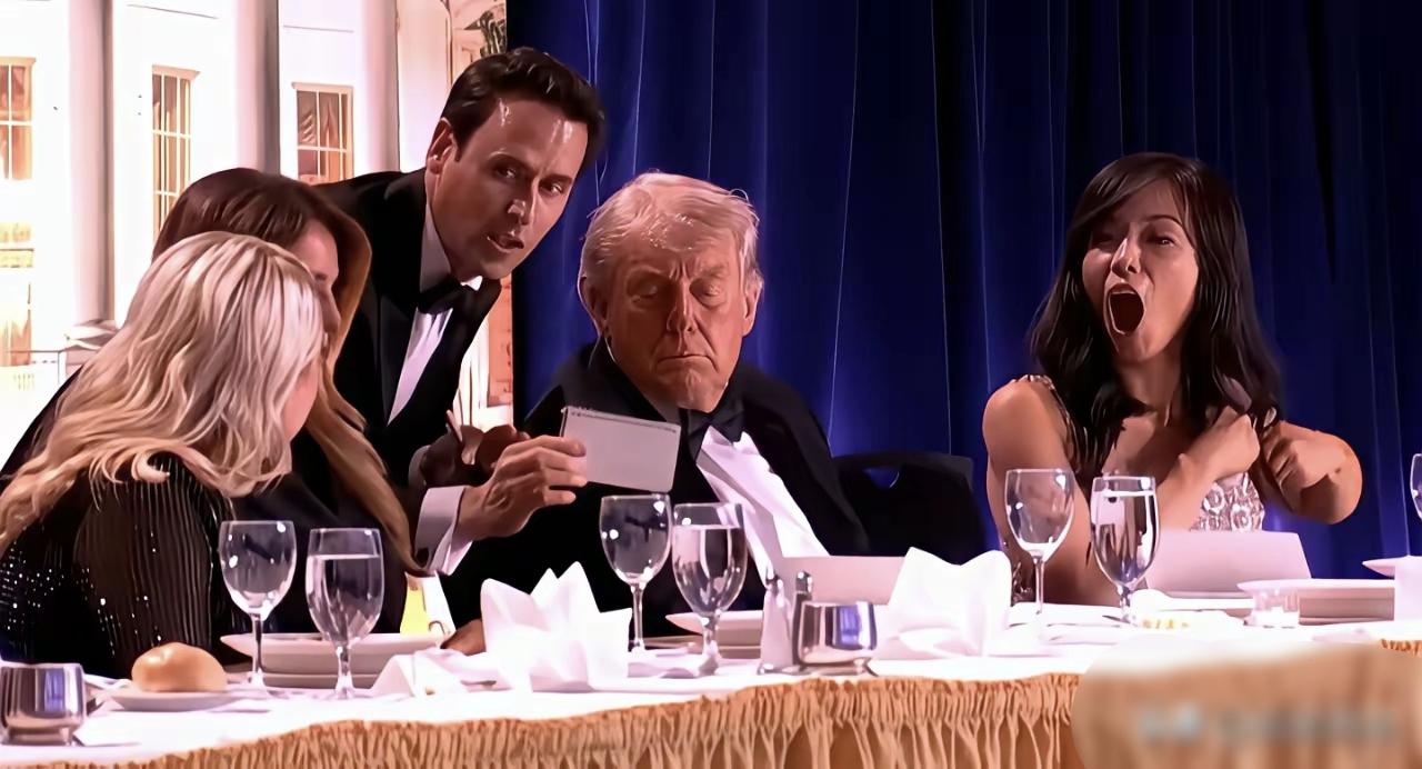 故事在高潮处戛然而止，恰到好处。故事中的五个人正在进行晚宴前的小游