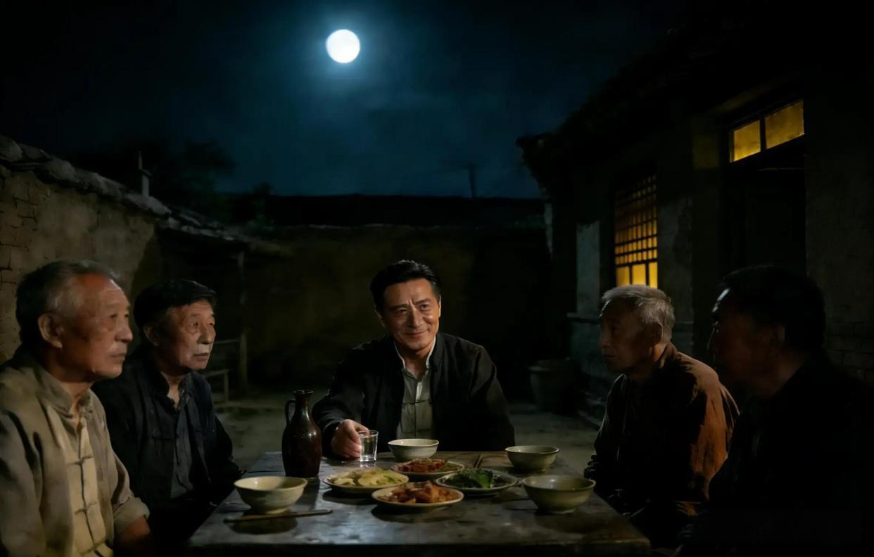 抗战时，一区长宴请各村村长，酒罢突然厉声道：我要活埋几个人。满堂的酒桌瞬间