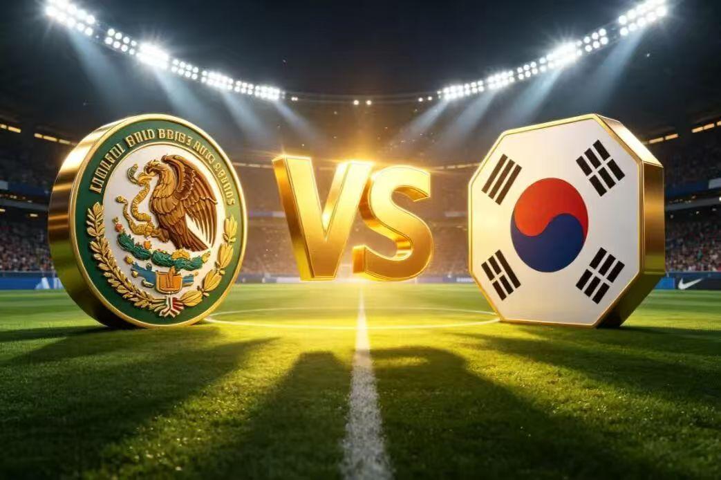 美加墨世界杯A组第二轮墨西哥VS韩国时间：6月19日09:00