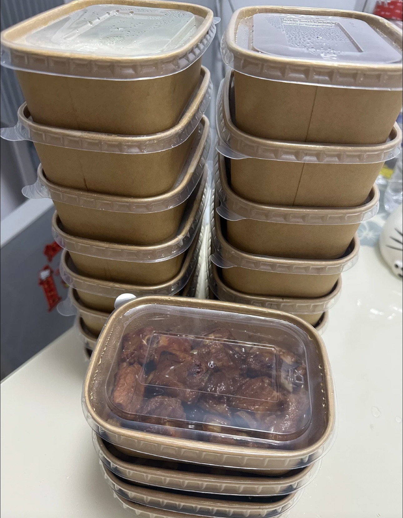 妈妈给做了一周的预制菜