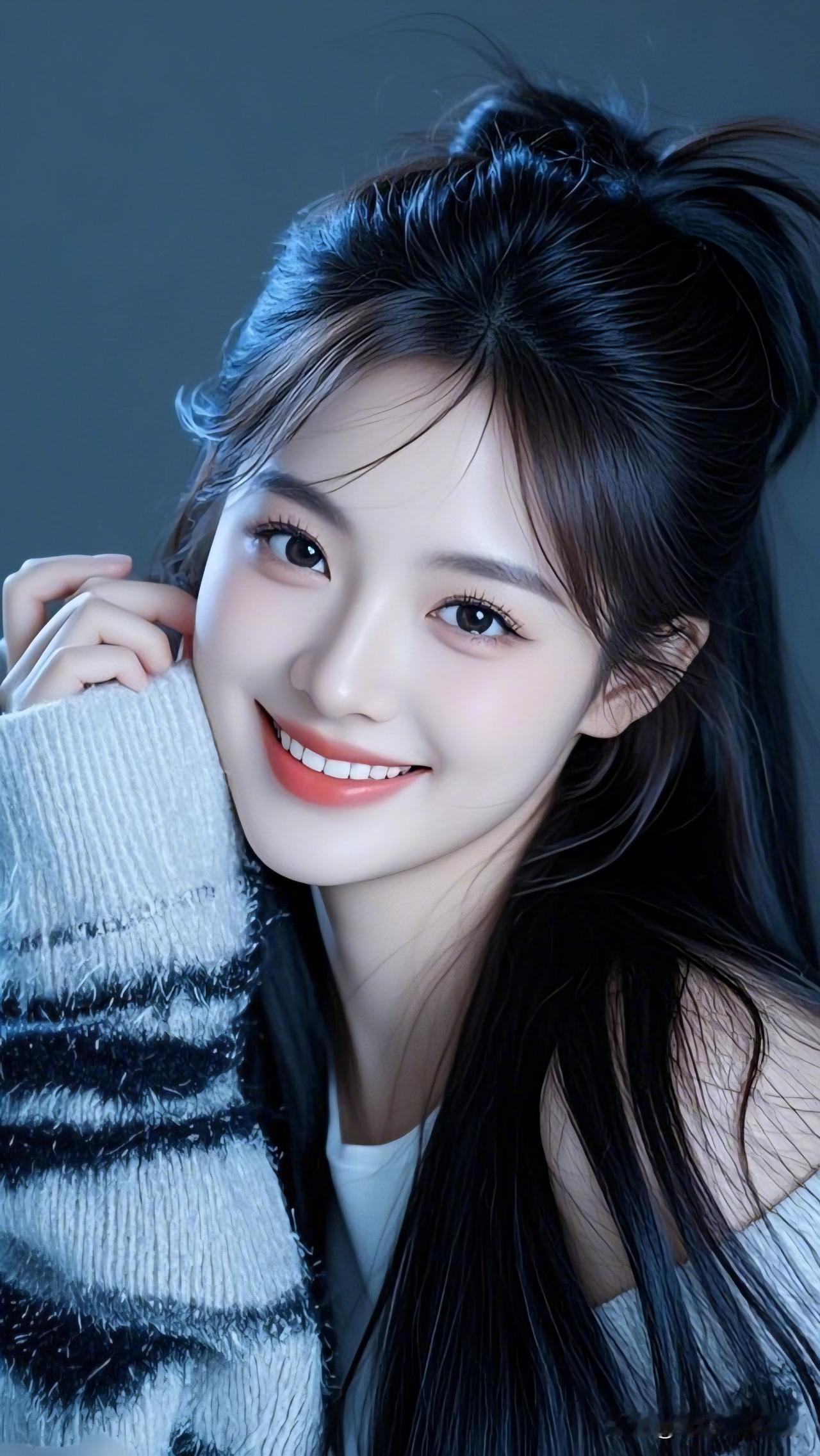 笑靥如花，温婉动人。清新脱俗的女孩子是什么样子的呀元气少女微笑照，温柔甜美，元