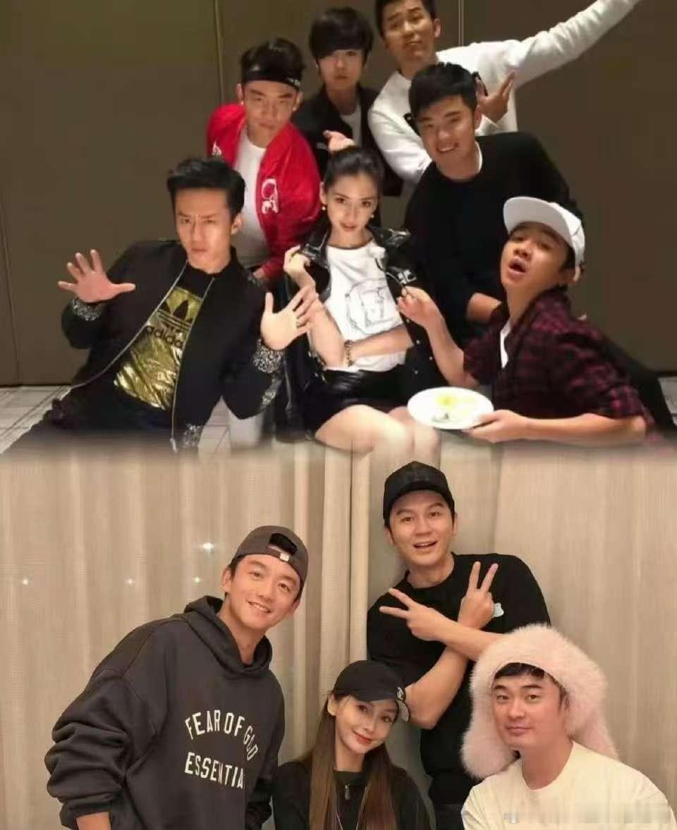 李晨晒出初代跑男聚餐照，Baby再次回归C位，郑恺陈赫也终于不再避嫌，昔日兄弟情