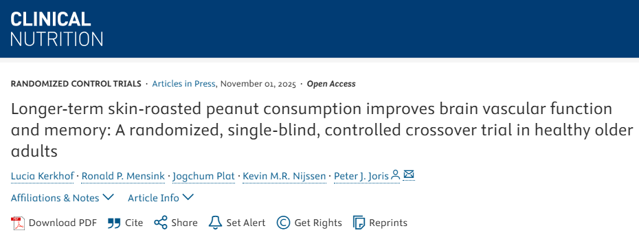 最新研究发现, 经常吃花生能延缓大脑衰老!