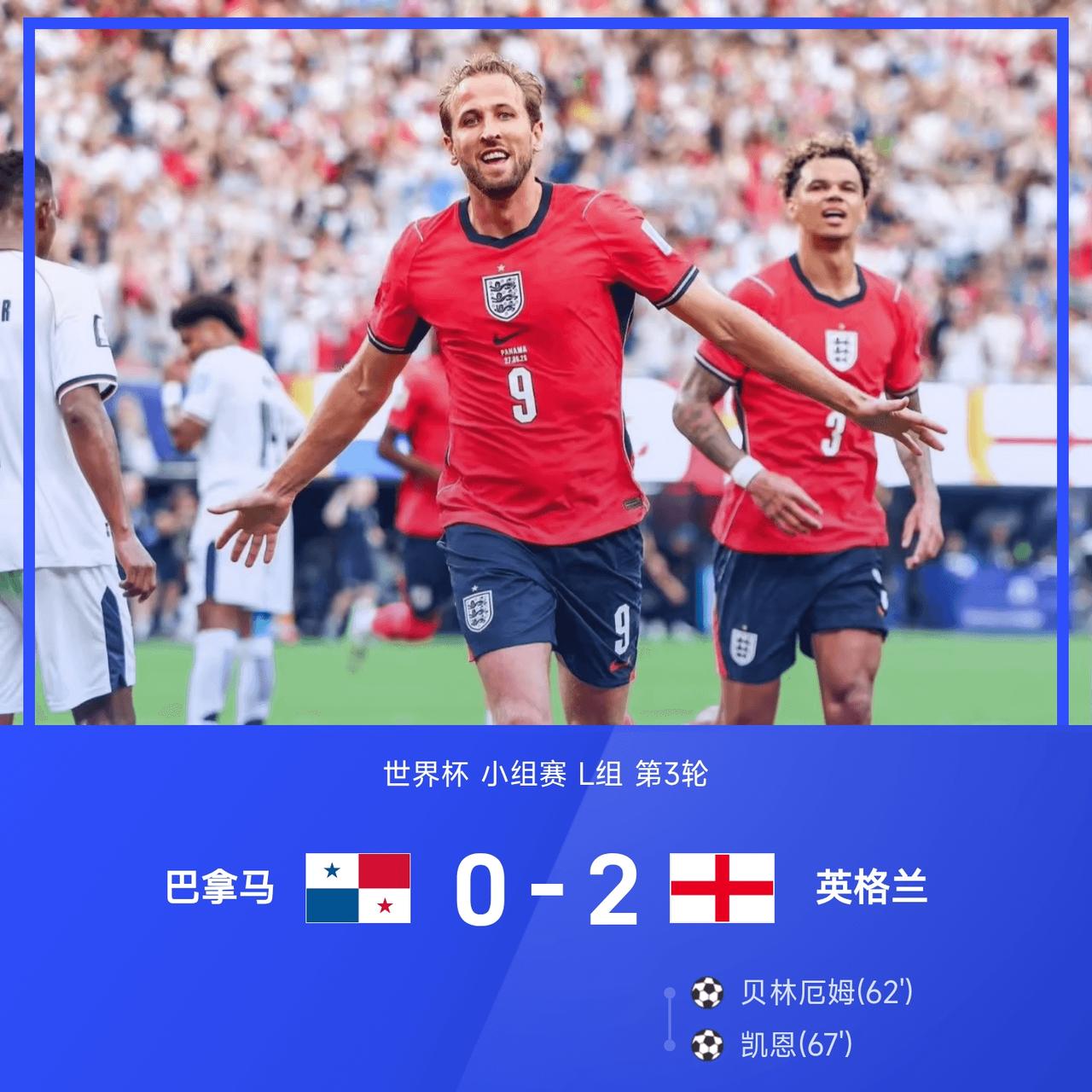 2-0，2-1，英格兰携手克罗地亚晋级北京时间6月28日凌晨5:00，世界杯L