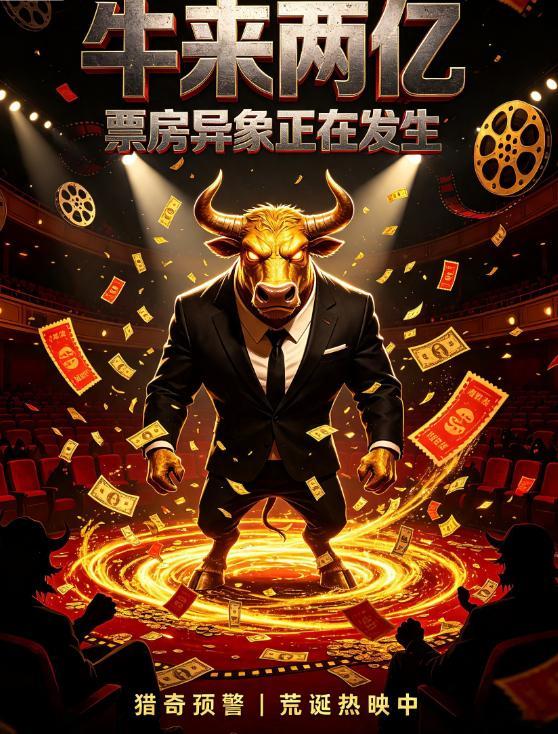 牛来预测票房超2亿牛来的豆瓣分出来了吗？用AI做了一个牛来两亿的海报……啥时候