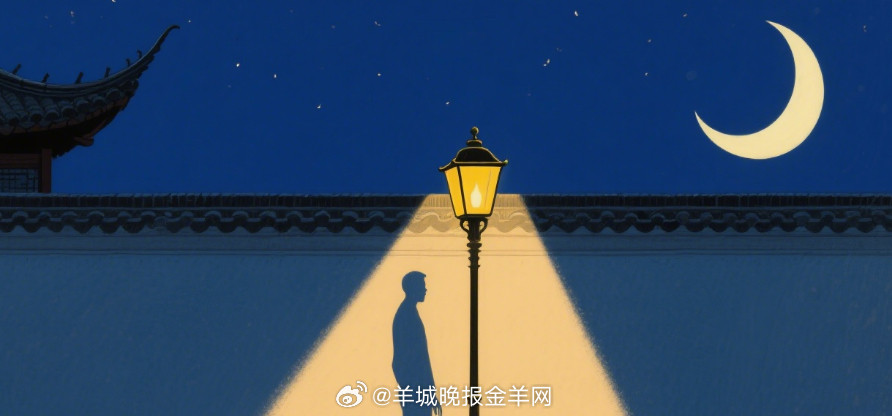 #晚安#路灯把影子拉长，月亮挂在檐角。盖好小被子呀，让今日的累，随晚