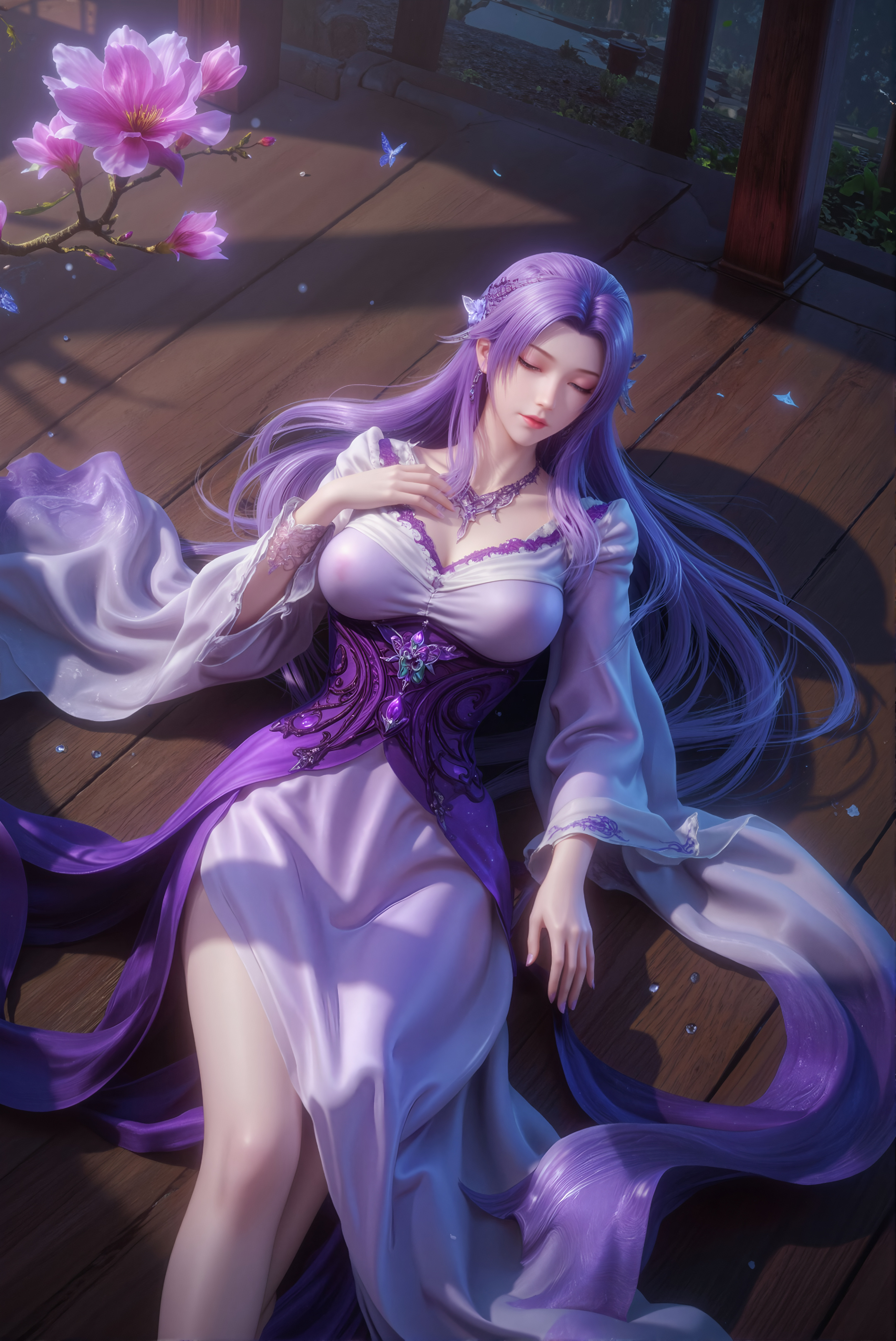 天行九歌动漫壁纸：紫兰轩之主紫女，我的陷阱，验证你的愚蠢！
