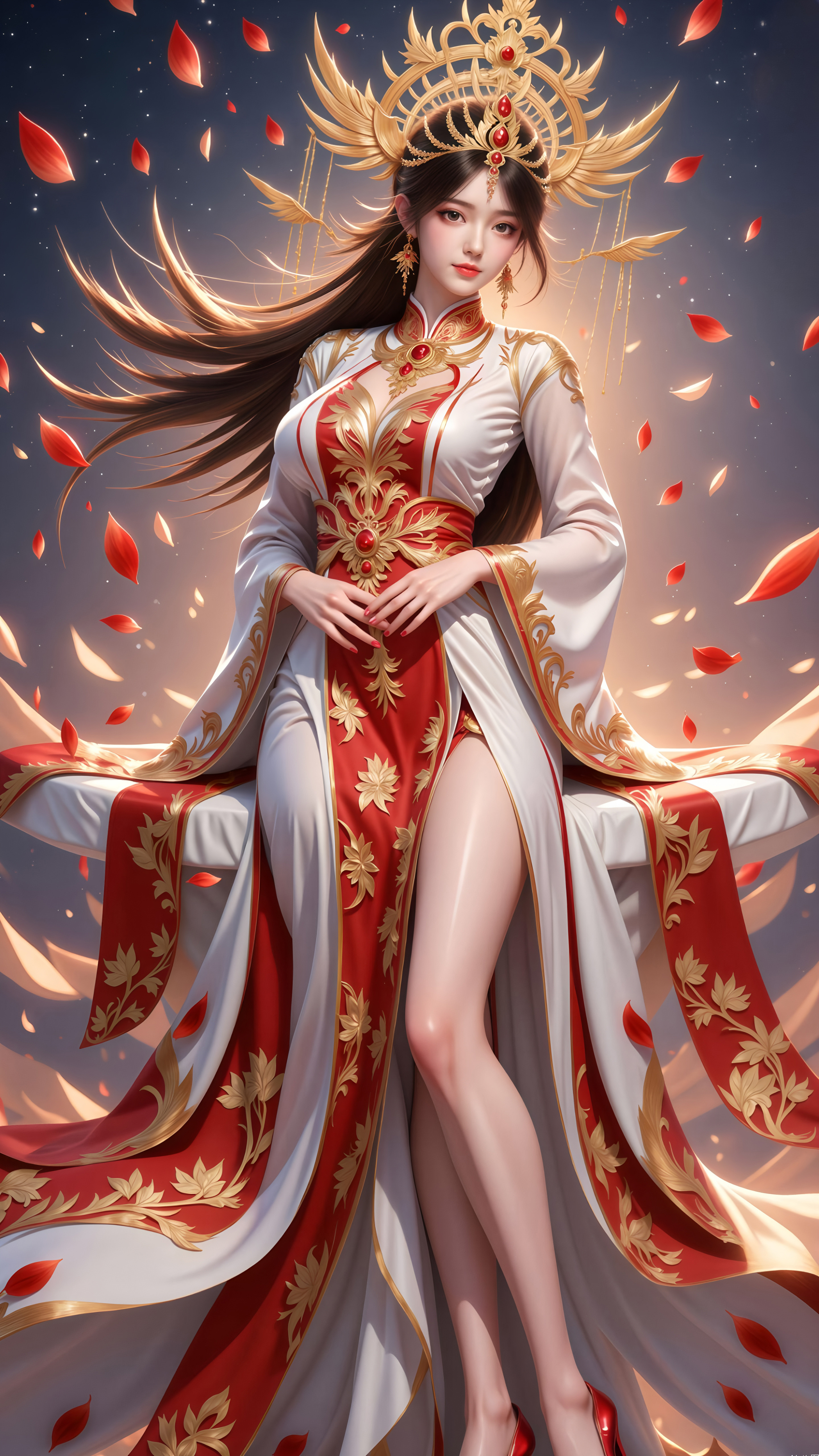 国漫女神4K美图壁纸：完美世界火灵儿，美丽的帝后！