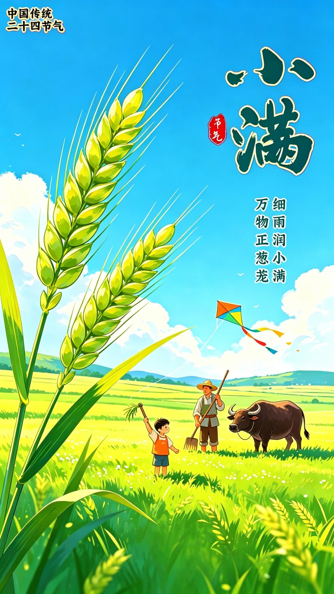 今日小满，人生最好是小满，花未全开月未圆，未满，万事皆甜，日子温柔，岁岁安然，凡