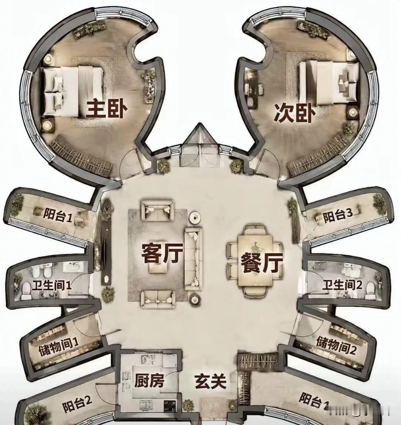 见过这样的户型吗